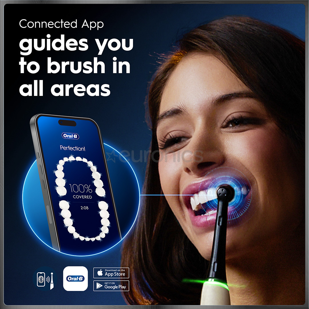 Braun Oral-B iO 10, Gold Edition, must/kuldne - Elektriline hambahari