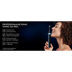 Braun Oral-B iO 10, Gold Edition, must/kuldne - Elektriline hambahari