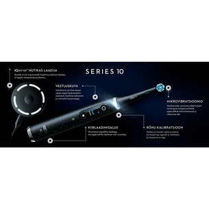 Braun Oral-B iO 10, Gold Edition, must/kuldne - Elektriline hambahari