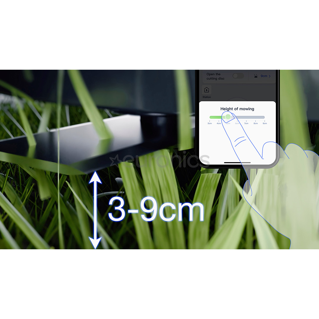 Ecovacs Goat A3000 Lidar Pro, valge/must - Piirdekaablivaba robotmuruniiduk