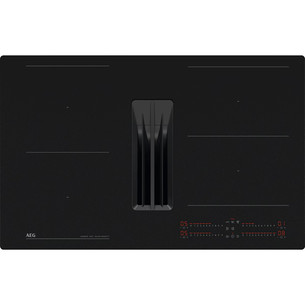 AEG 7000 Series SaphirMatt® Hob2Hood, laius 80 cm, must - Integreeritav induktsioonpliidiplaat õhupuhastiga TH84CC23CZ