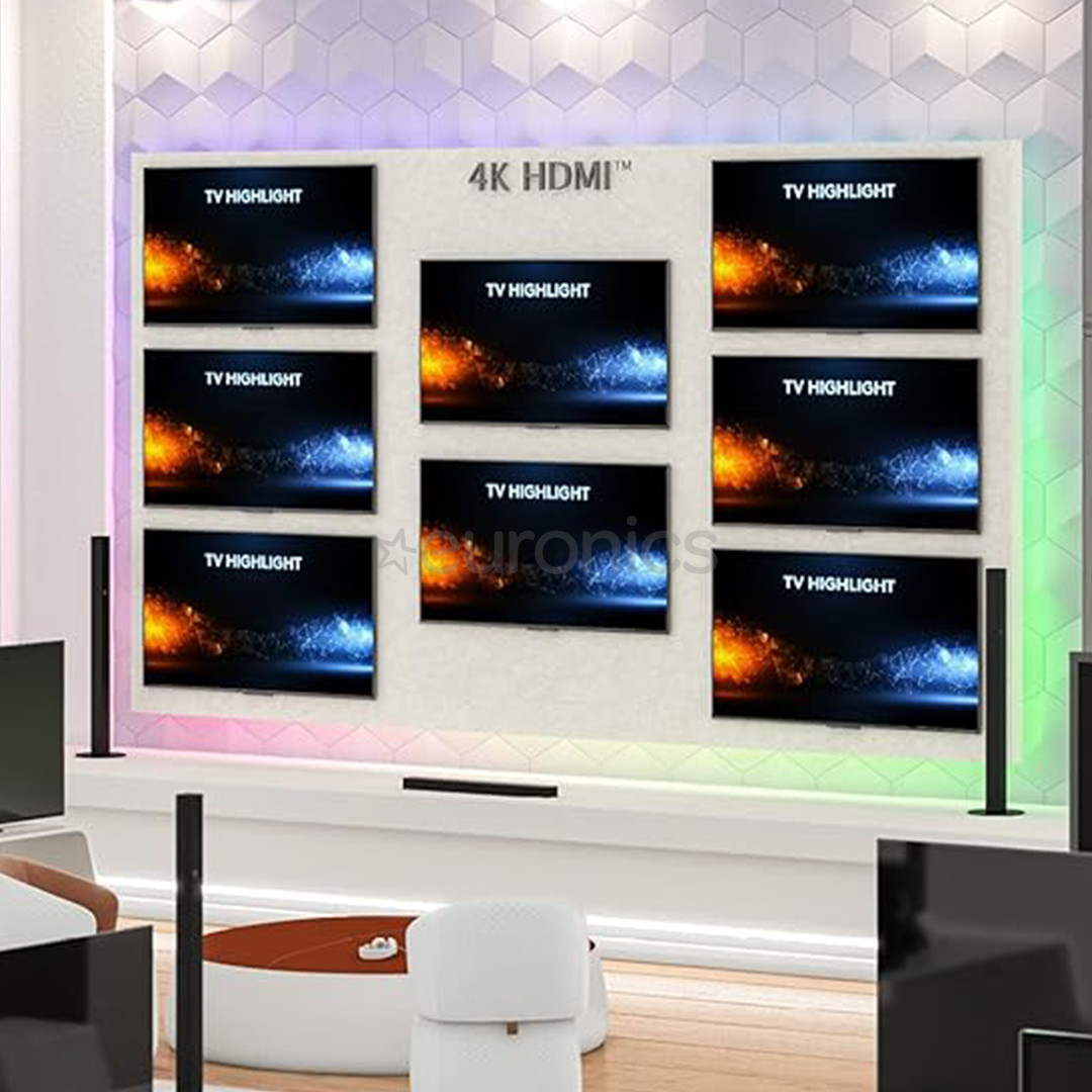 GOOBAY HDMI Splitter 1 to 8, 4K, 60 Hz, must - HDMI jagaja