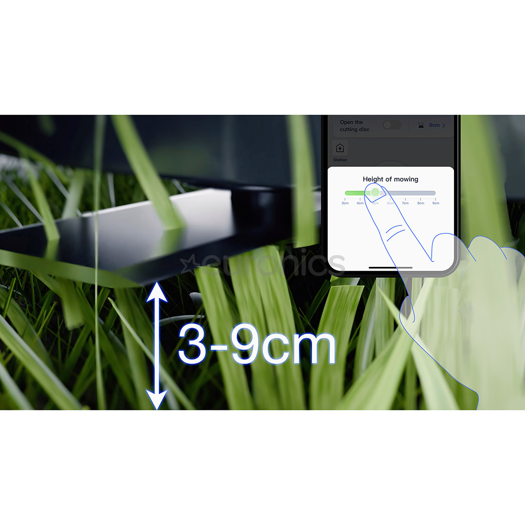 Ecovacs Goat A1600 LiDAR PRO, valge/must - Piirdekaablivaba robotmuruniiduk