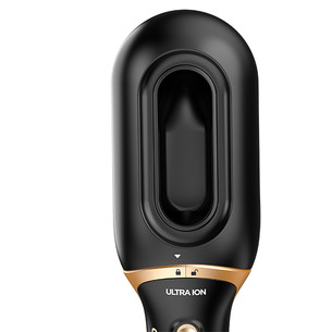 GA.MA Gold Ion 3D, черный/золотистый - Фен-щетка