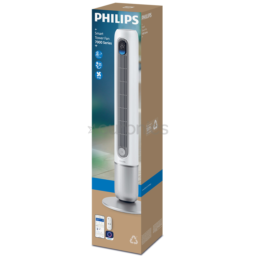 Philips Smart Fan 7000 Series, белый - Колонный вентилятор