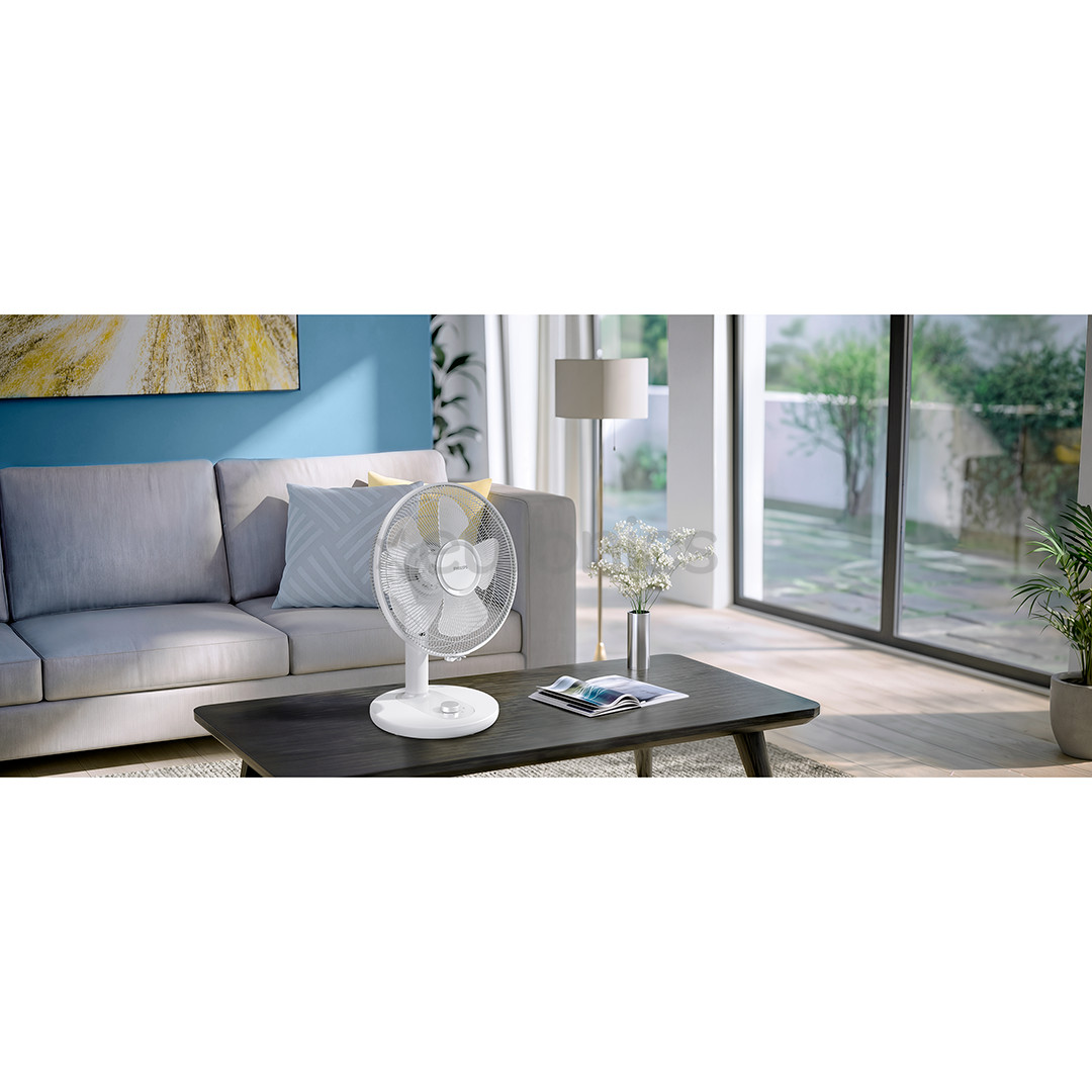 Philips Table Fan 1000 Series, valge - Lauaventilaator