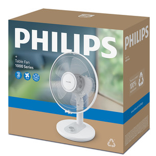 Philips Table Fan 1000 Series, valge - Lauaventilaator