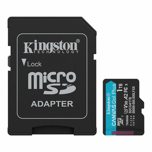 Kingston Canvas Go! Plus, microSDXC, 1 TB, must - Mälukaart SDCG4/1TB