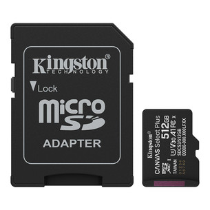 Kingston Canvas Select Plus, UHS-I, microSD, 512 GB, must - Mälukaart SDCS3/512GB