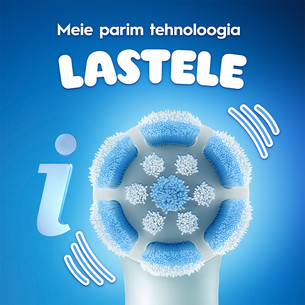 Braun Oral-B iO Kids, Disney, Stitch, sinine - Elektriline hambahari + vutlar