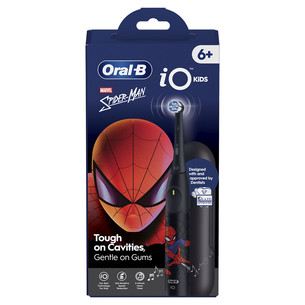 Braun Oral-B iO Kids, Marvel Spiderman, must - Elektriline hambahari + vutlar