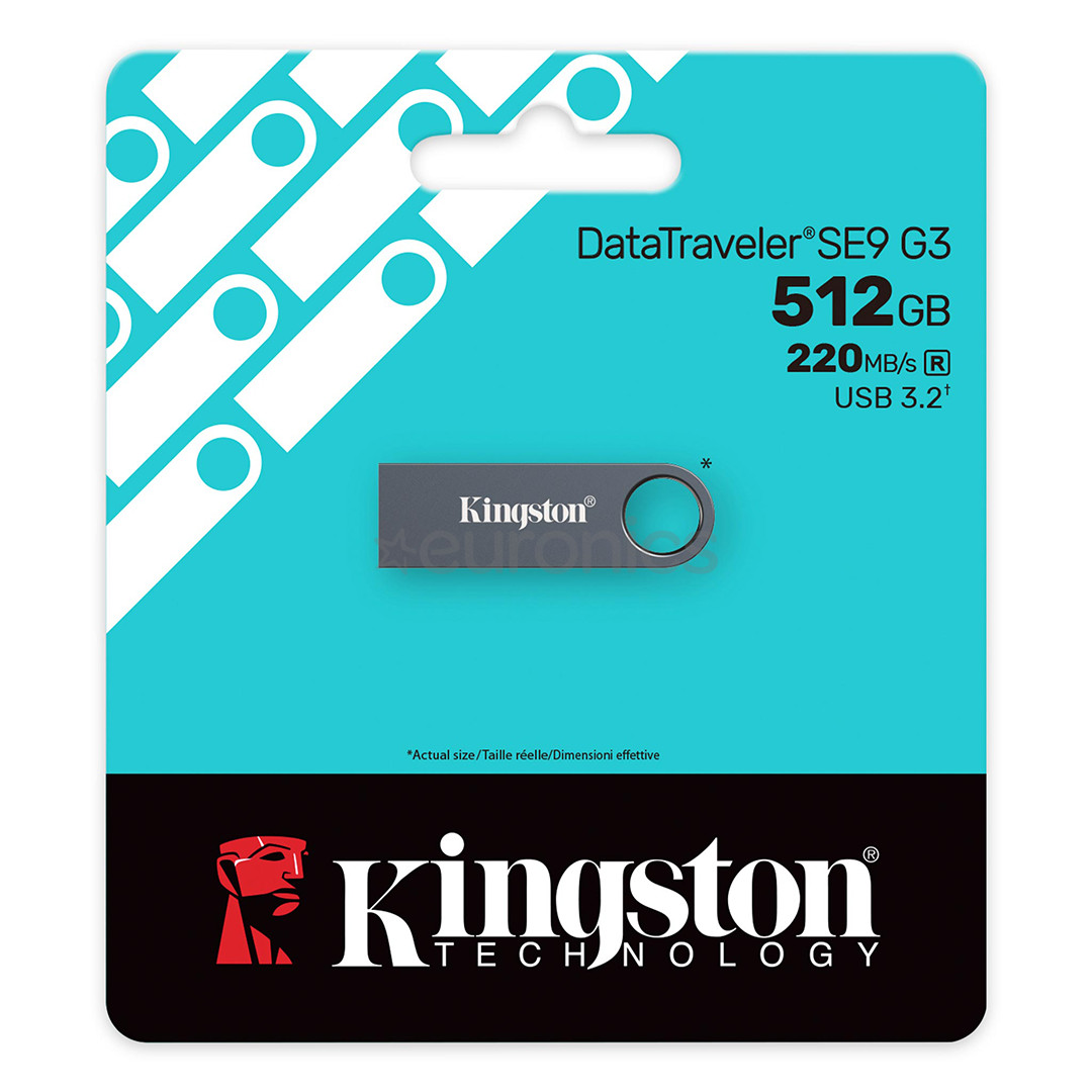 Kingston DataTraveler SE9 G3, 512 GB, dark nickel - USB Flash Drive