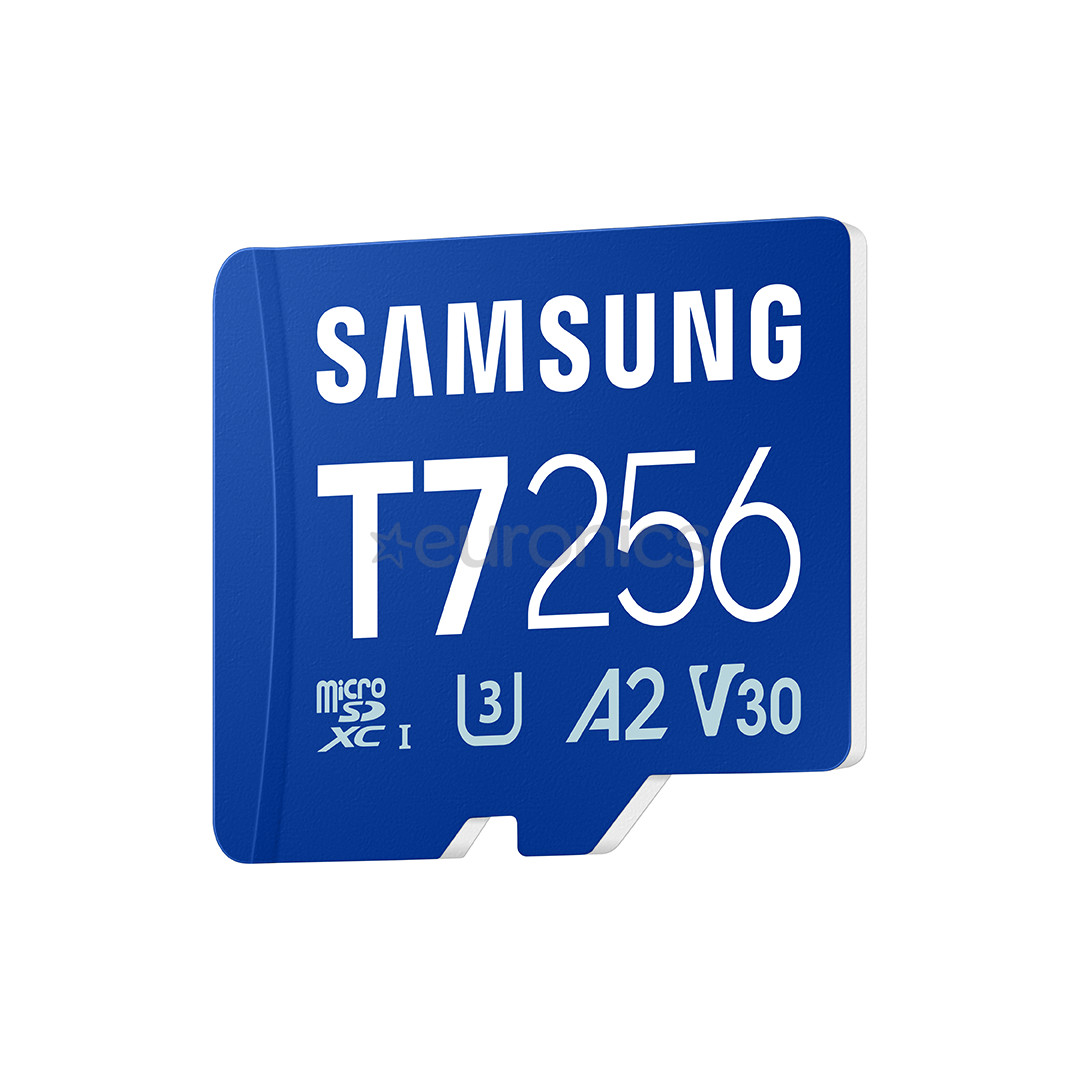 Samsung microSD Card T7, 256 GB, UHS-I, sinine - Mälukaart
