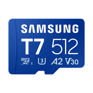 Samsung microSD Card T7, 512 GB, UHS-I, sinine - Mälukaart MB-MB512T/WW