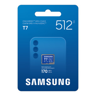 Samsung microSD Card T7, 512 GB, UHS-I, sinine - Mälukaart