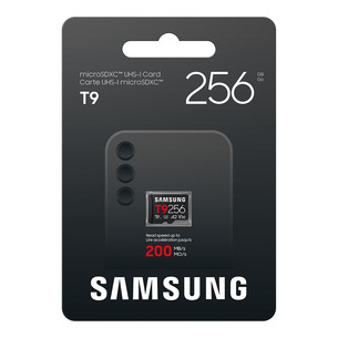 Samsung microSD Card T9, 256 GB, UHS-I, must - Mälukaart