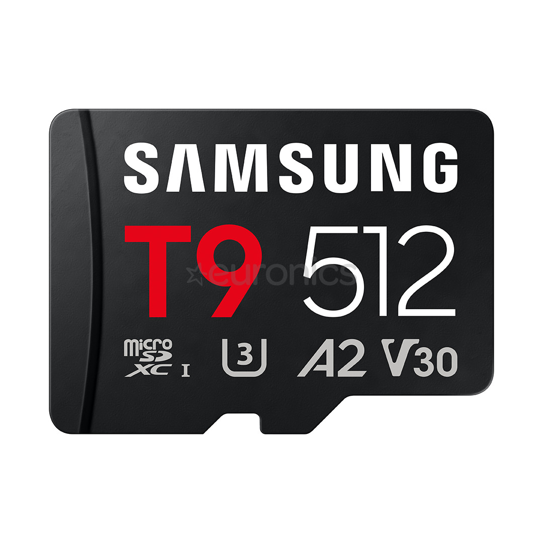 Samsung microSD Card T9, 512 GB, UHS-I, must - Mälukaart