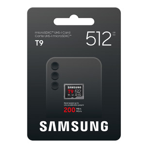 Samsung microSD Card T9, 512 GB, UHS-I, must - Mälukaart