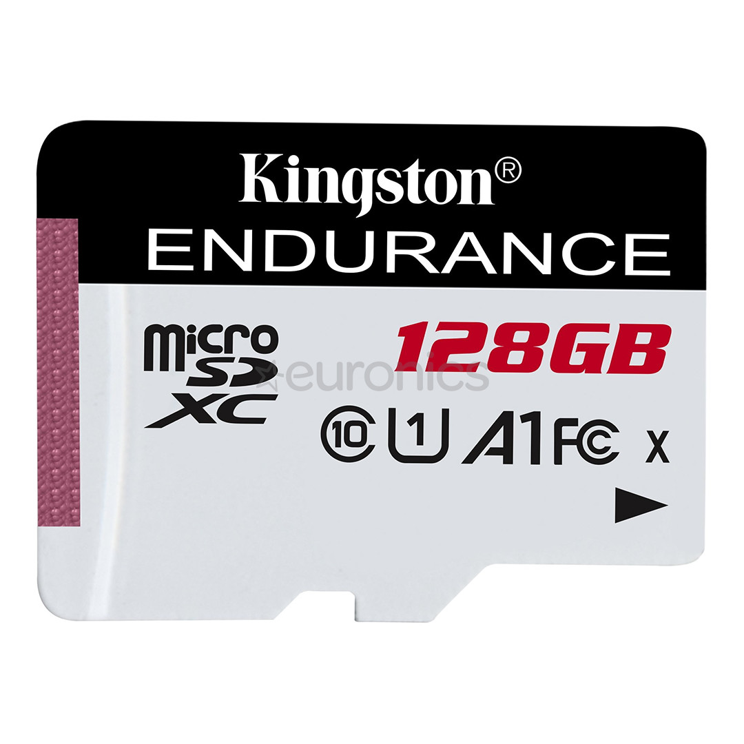 Kingston High-Endurance, microSDXC, 128 GB, black/white - Memory card
