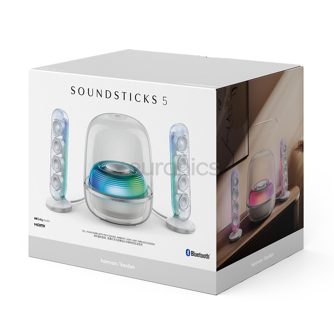 Harman Kardon SoundSticks 5, 2.1, valge - Juhtmevaba kõlar