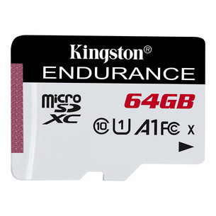 Kingston High-Endurance, microSDXC, 64 GB, white - Memory card PR000095021