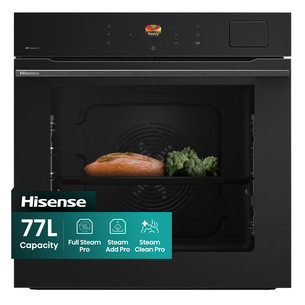 Hisense Hi8, 77 L, black - Built-in steam oven BFS615S8B