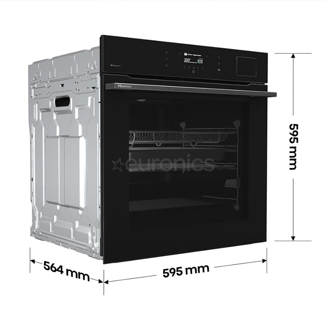 Hisense Hi8, 77 L, black - Built-in steam oven