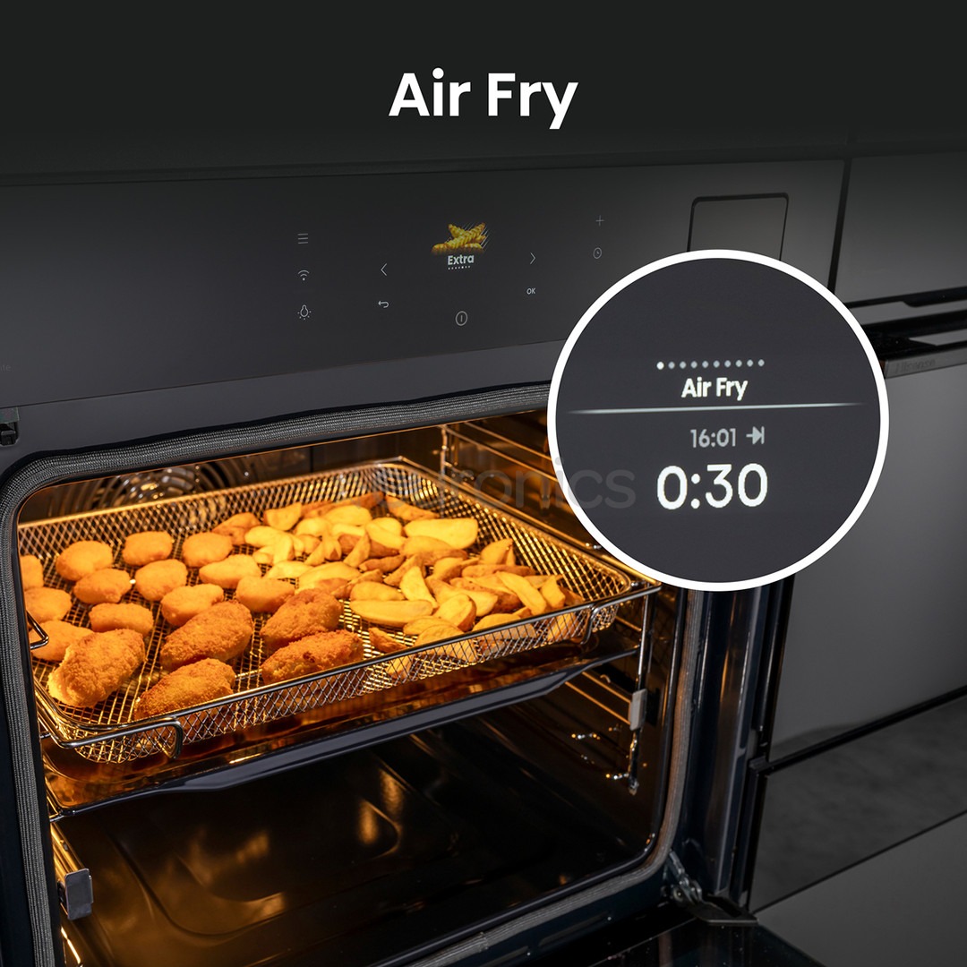 Hisense Hi8, 77 L, black - Built-in steam oven