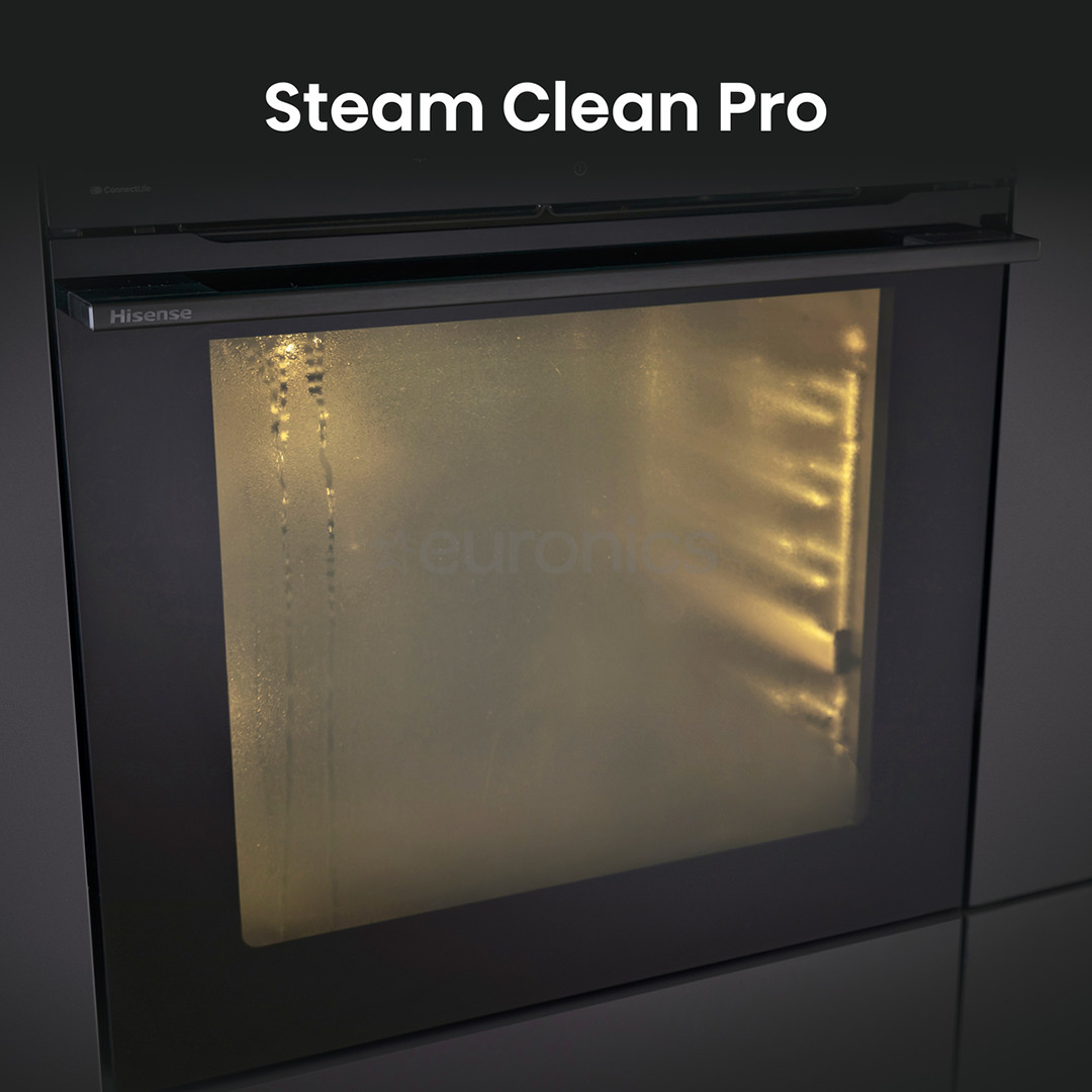 Hisense Hi8, 77 L, black - Built-in steam oven