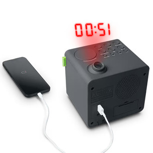 Muse M-189 P, must - Kellraadio