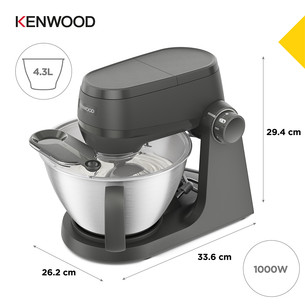 Kenwood Multi Tasker, 1000 W, black - Stand mixer