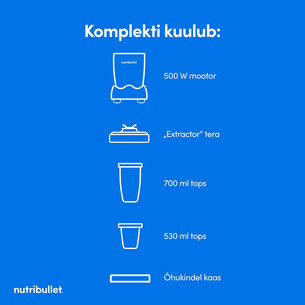 Nutribullet Original, 500 W, 0.71 L, hall - Blender