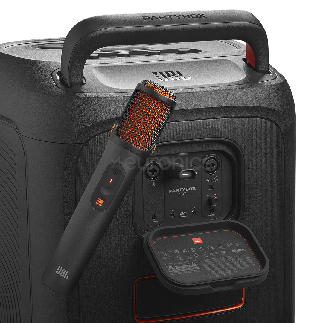 JBL EasySing Mics, must - Juhtmevaba mikrofon