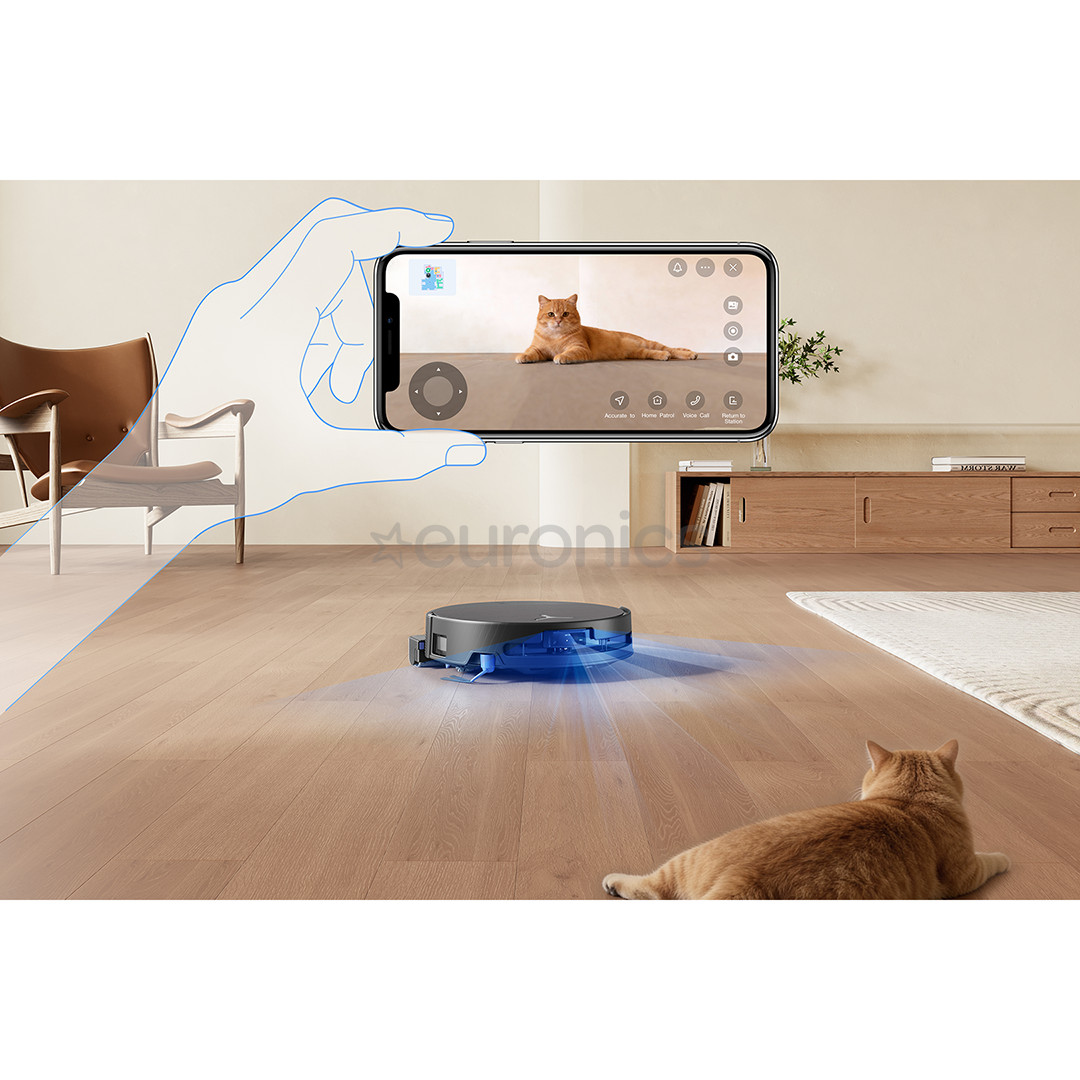 Ecovacs Deebot T90 Pro Omni, märg- ja kuivpuhastus, must - Robottolmuimeja