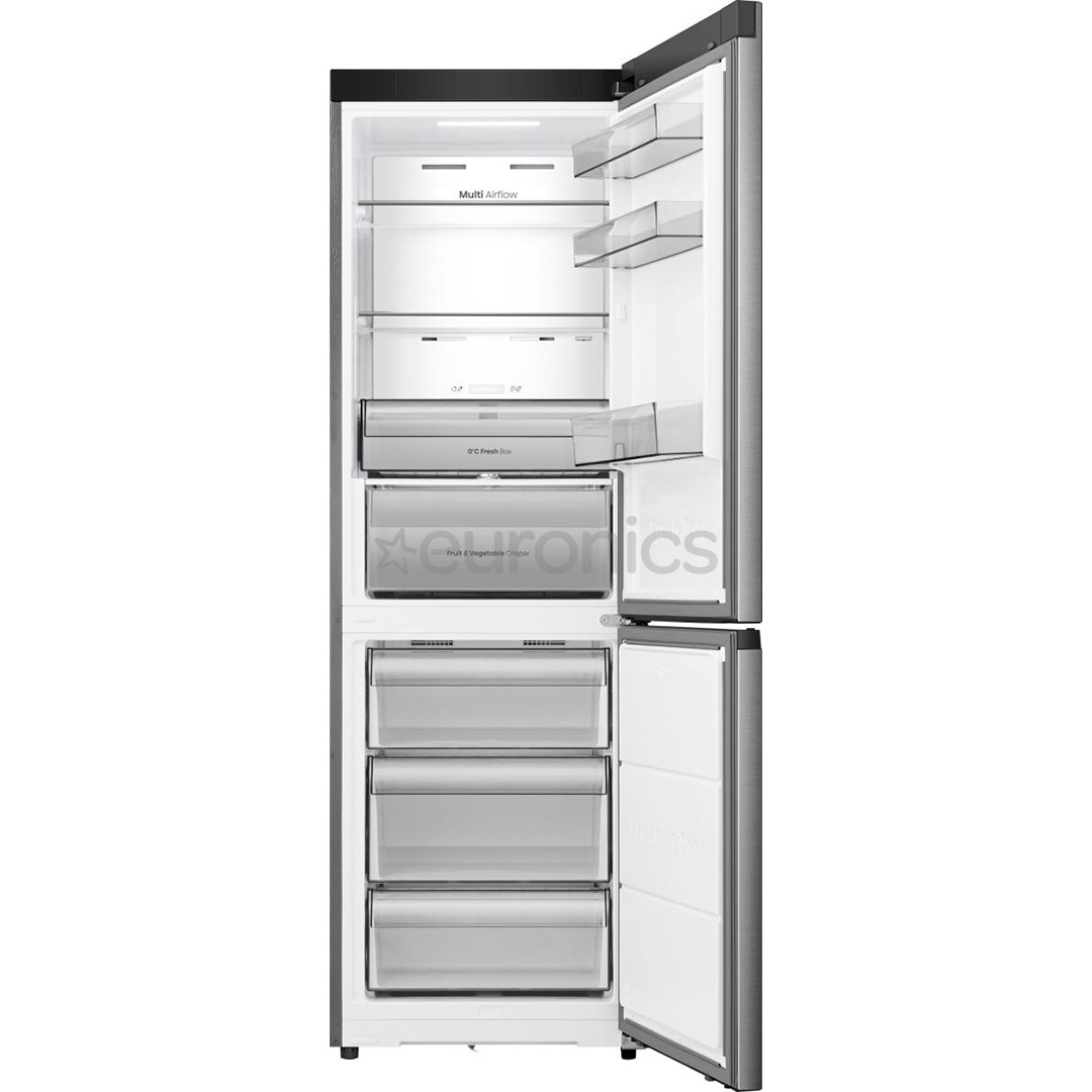 Hisense Hi3, Total No Frost, 330 L, height 186 cm, stainless steel - Refrigerator