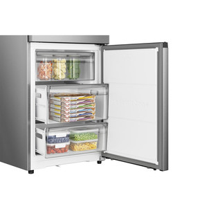 Hisense Hi3, Total No Frost, 330 L, height 186 cm, stainless steel - Refrigerator