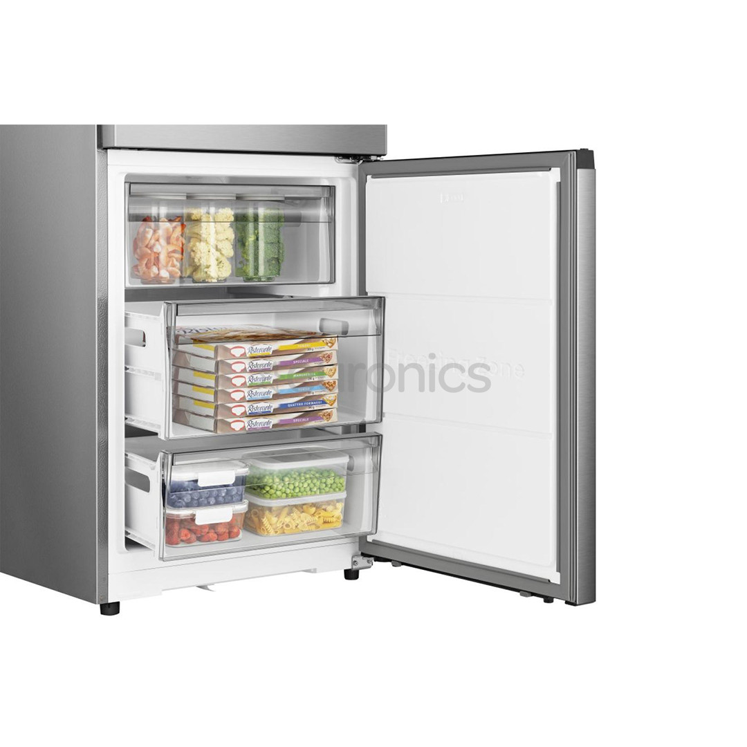 Hisense Hi3, Total No Frost, 330 L, height 186 cm, stainless steel - Refrigerator