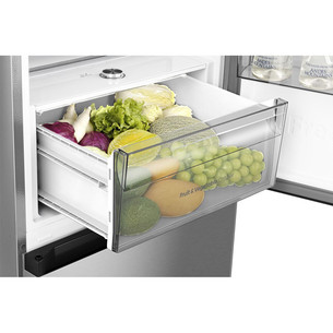 Hisense Hi3, Total No Frost, 330 L, height 186 cm, stainless steel - Refrigerator
