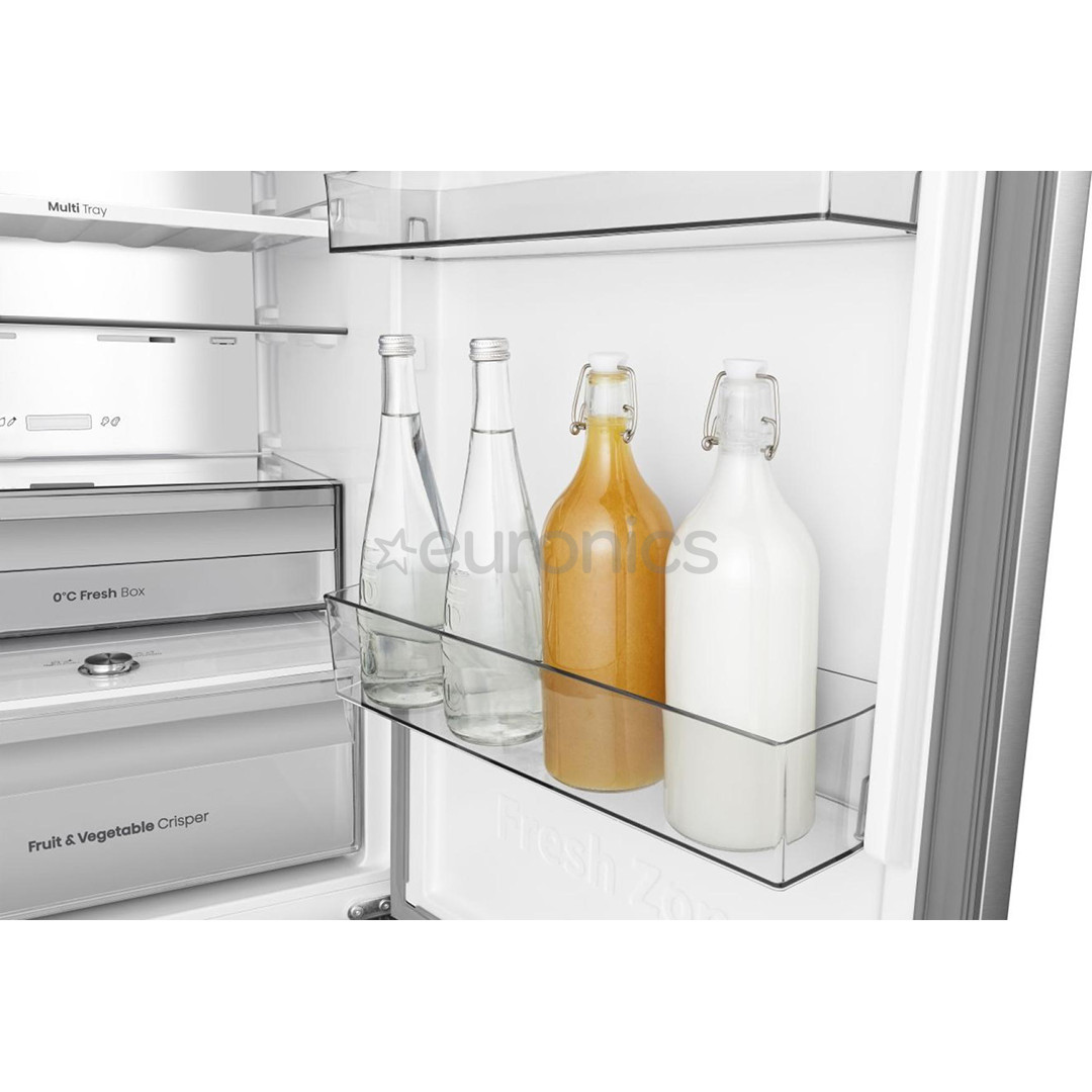 Hisense Hi3, Total No Frost, 330 L, height 186 cm, stainless steel - Refrigerator
