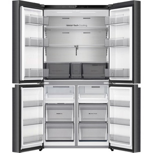 Hisense, Total No Frost, 647 L, kõrgus 179 cm, must roostevaba teras - SBS-külmik