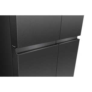 Hisense, Total No Frost, 647 L, kõrgus 179 cm, must roostevaba teras - SBS-külmik