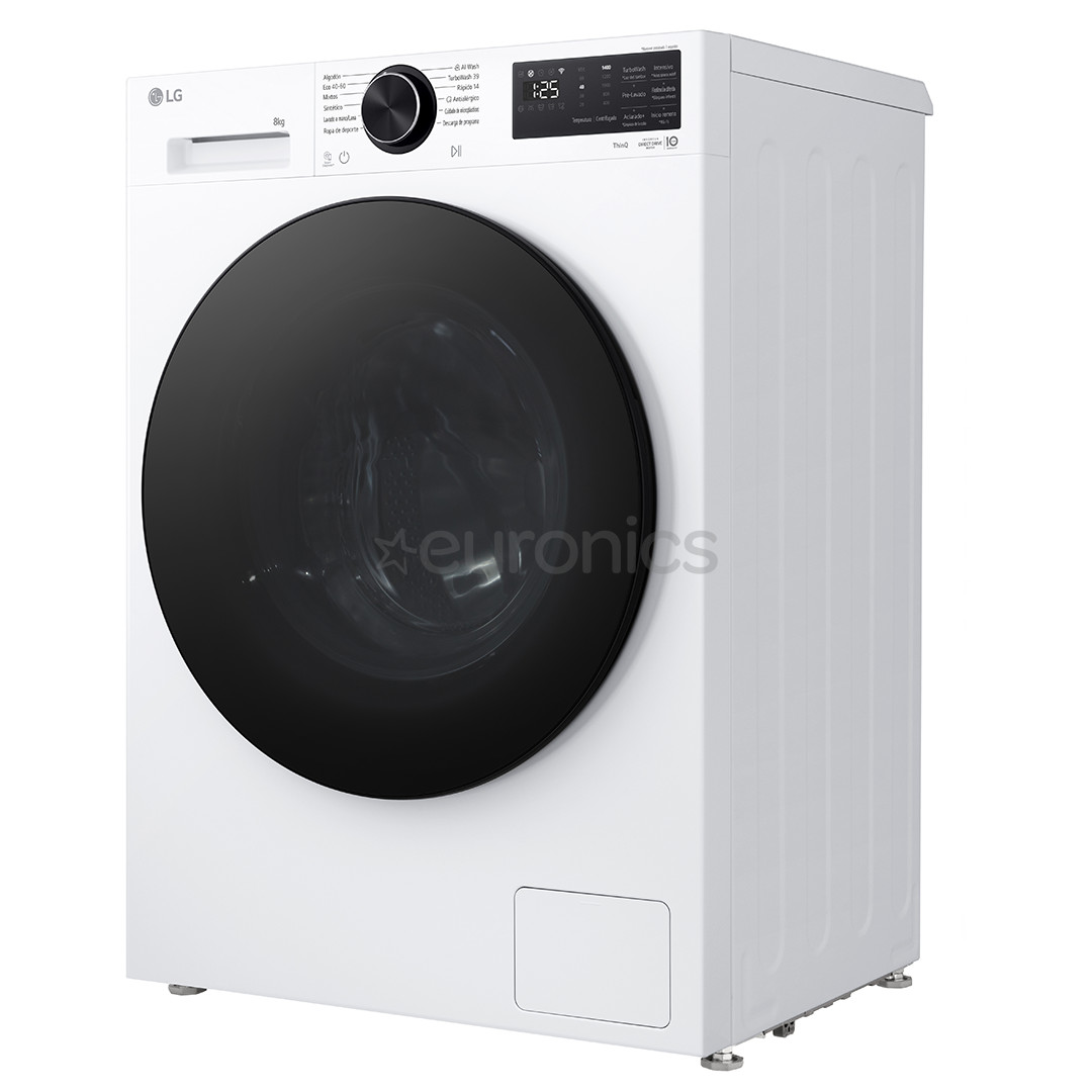 LG, 8 kg, depth 47.5 cm, 1200 rpm - Front load washing machine