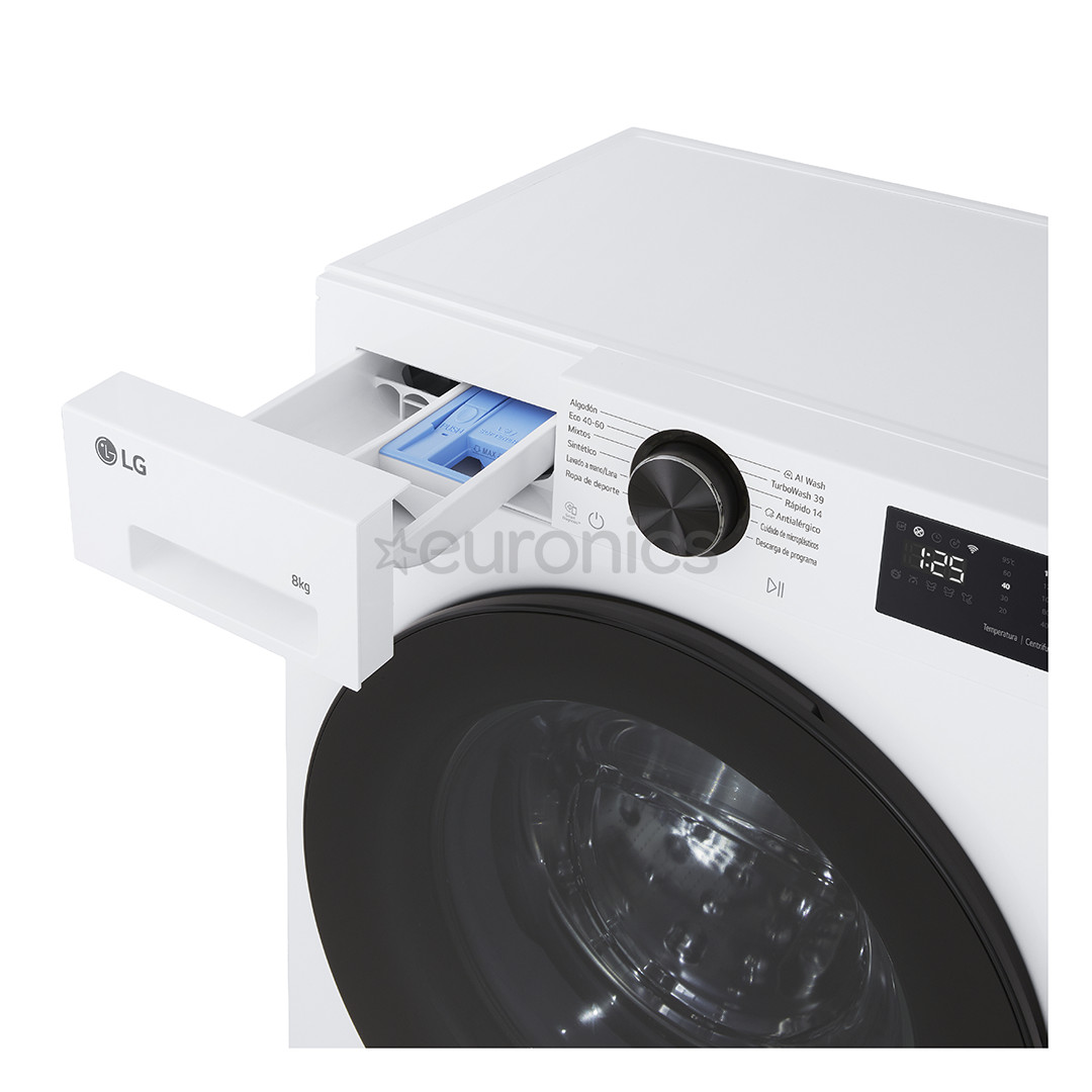 LG, 8 kg, depth 47.5 cm, 1200 rpm - Front load washing machine