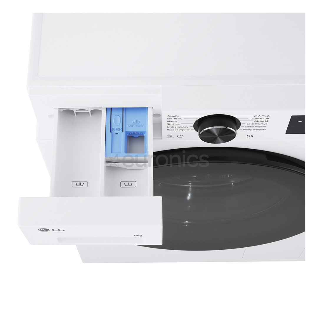 LG, 8 kg, depth 47.5 cm, 1200 rpm - Front load washing machine