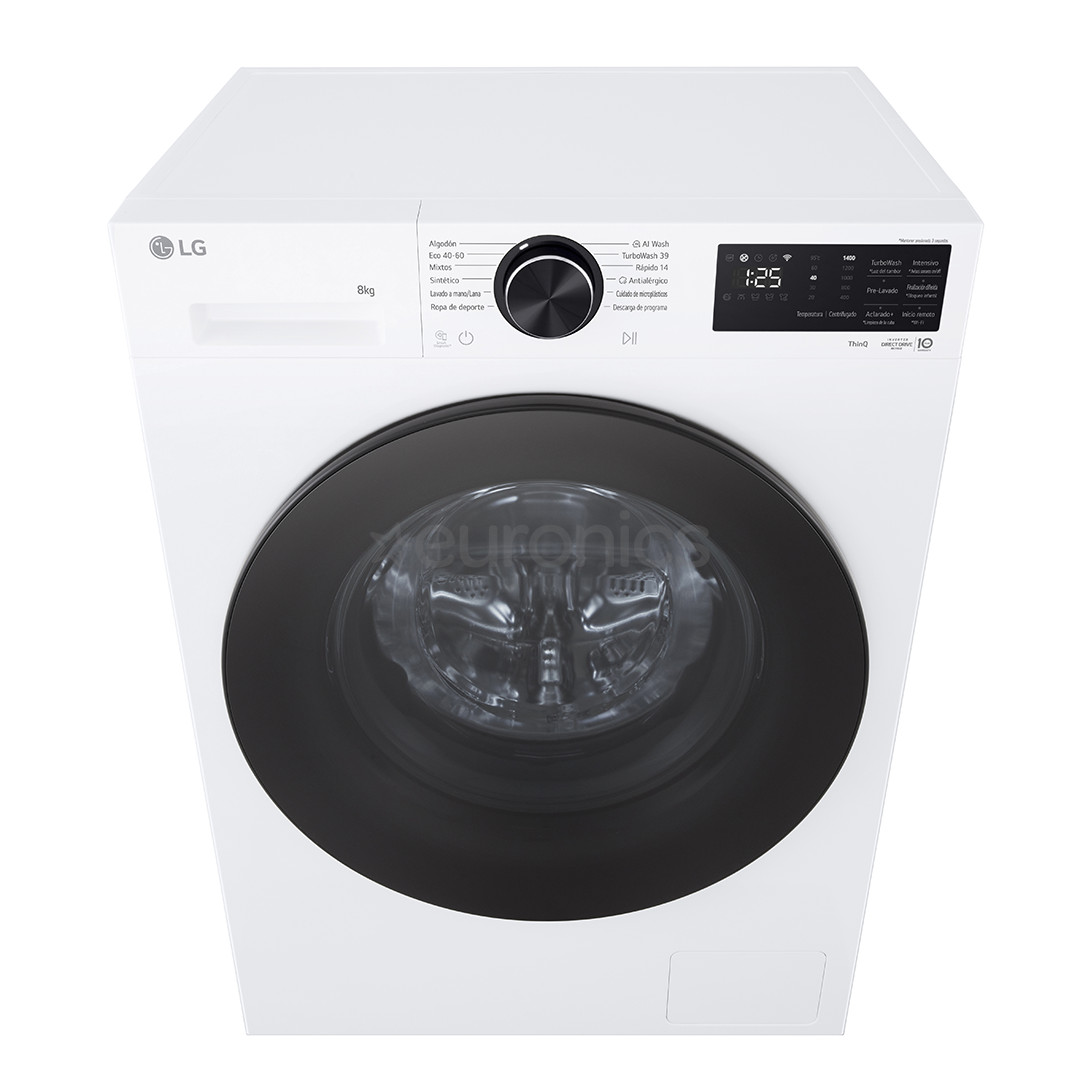 LG, 8 kg, depth 47.5 cm, 1200 rpm - Front load washing machine