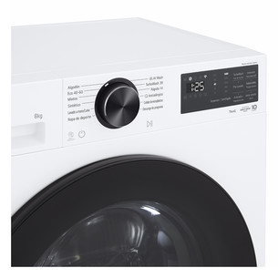 LG, 8 kg, depth 47.5 cm, 1200 rpm - Front load washing machine
