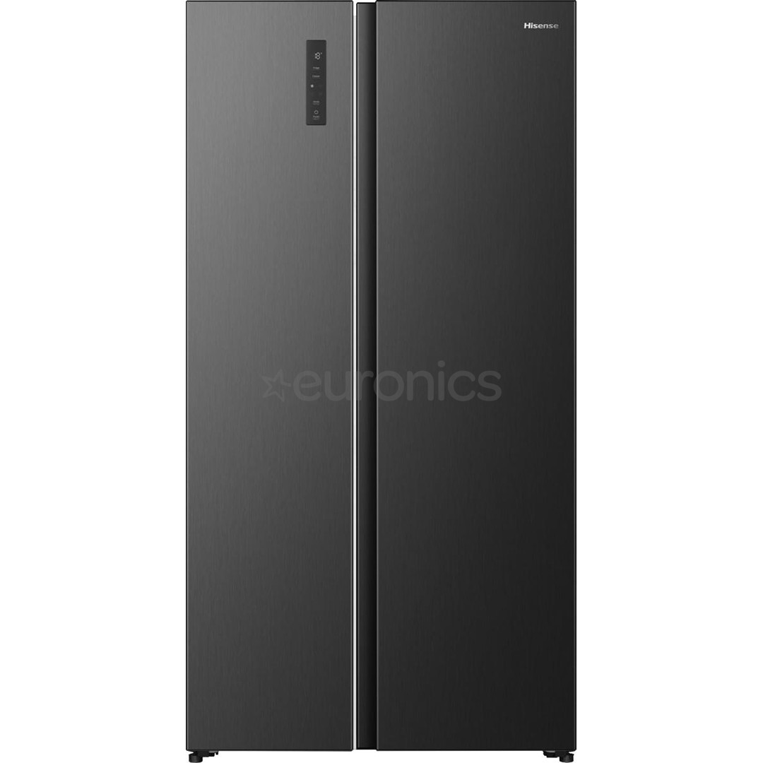 Hisense, Total No Frost, 544 л, высота 179 см, черный - SBS-холодильник RS3P558NEFE