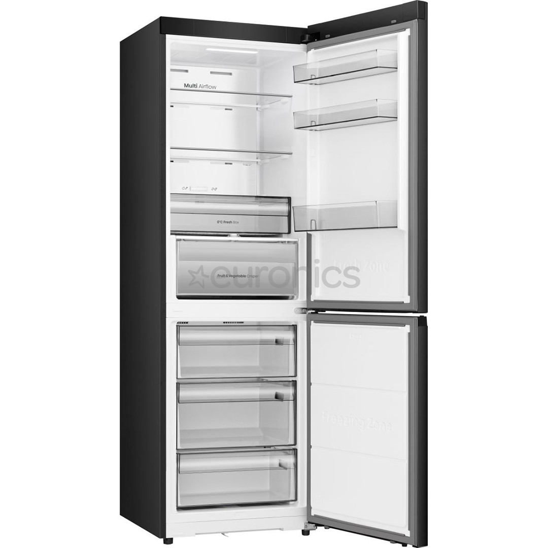 Hisense Hi3, Total No Frost, 330 L, height 186 cm, black - Refrigerator