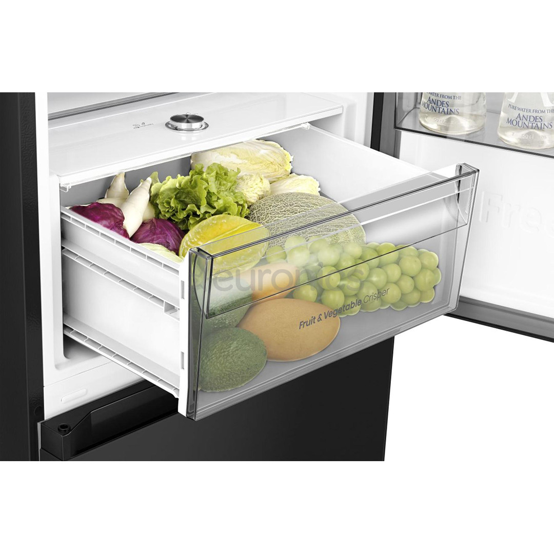 Hisense Hi3, Total No Frost, 330 L, height 186 cm, black - Refrigerator