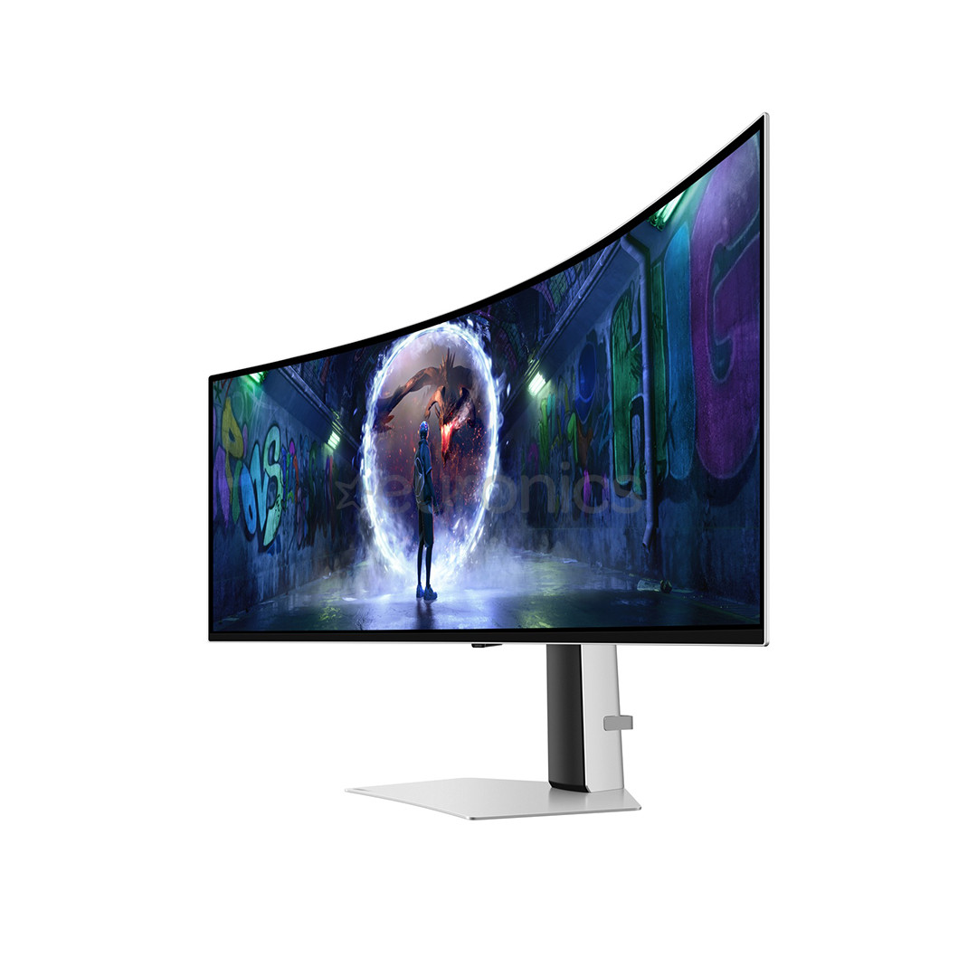 Samsung Odyssey OLED G9 G93SD, 49'', Dual QHD, OLED, 240 Hz, curved, silver - Monitor